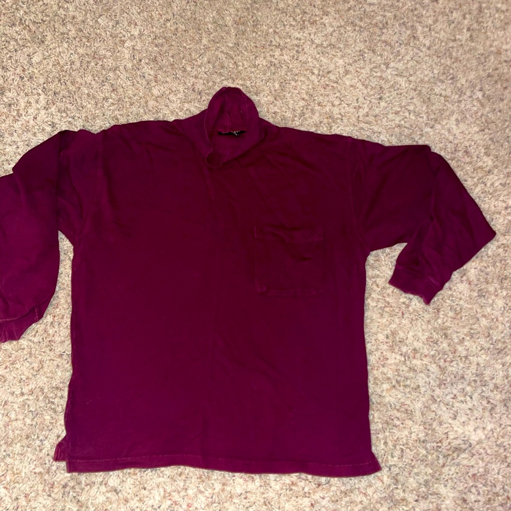 Structure clothing red turtleneck sweater long sleeve